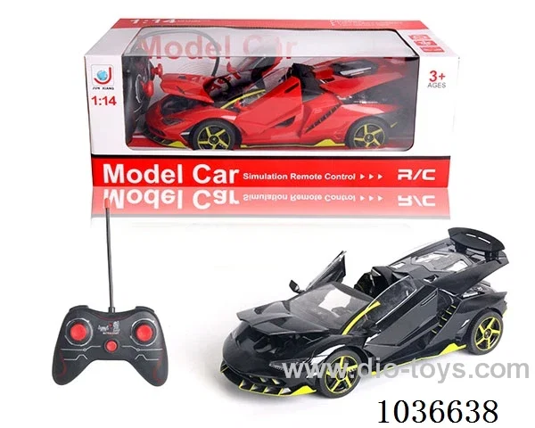 1:14 4ch RC car with light 2color mixed loading  not include battery