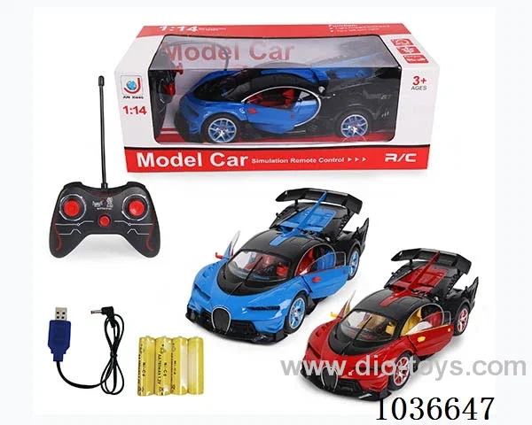 1:14 5ch RC car with light  2color mixed loading include battery