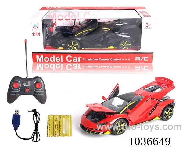 1:14 5ch RC car with light  2color mixed loading include battery