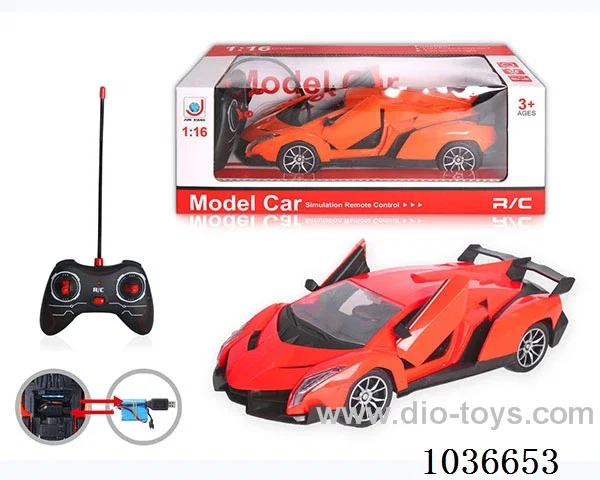 1:16 5ch RC car with light  2color mixed loading include battery