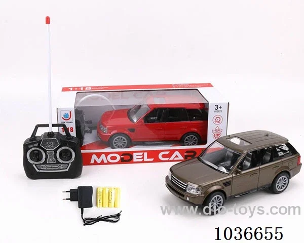 1:18 4ch RC car with light  2color mixed loading not include battery