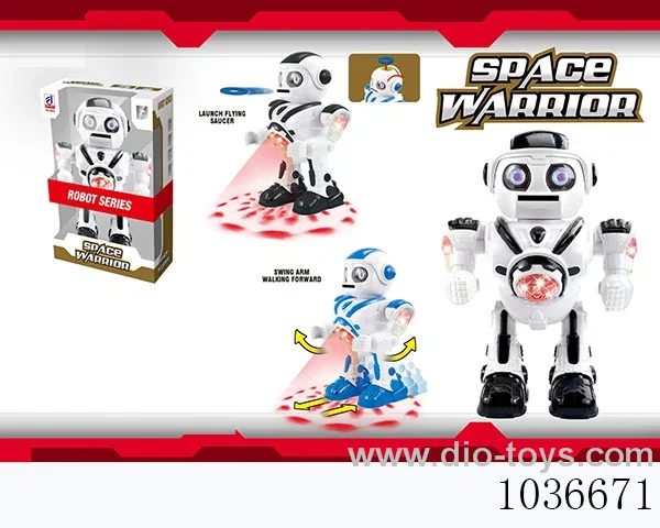 Electric robot with light&music 2color mixed loading