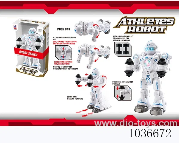 Electric robot with light&music 2color mixed loading