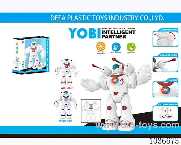 Electric robot with light&music 2color mixed loading