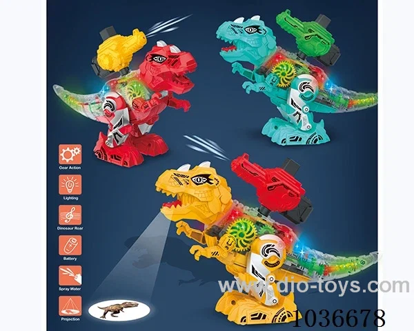 Electric dinosaur in color box