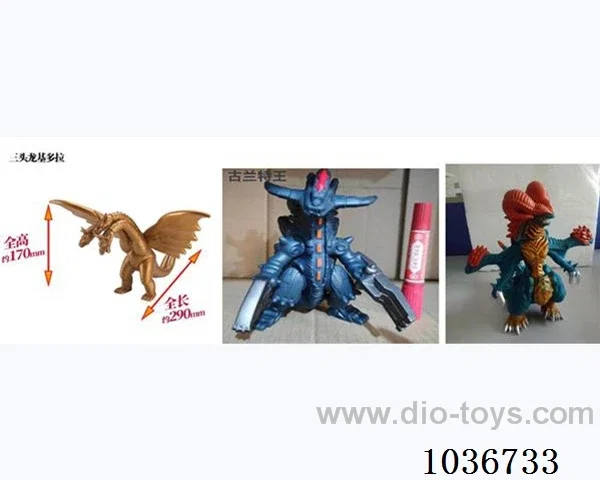 6.5-7寸 Vinyl animal 3sets mixed loading  in opp bag