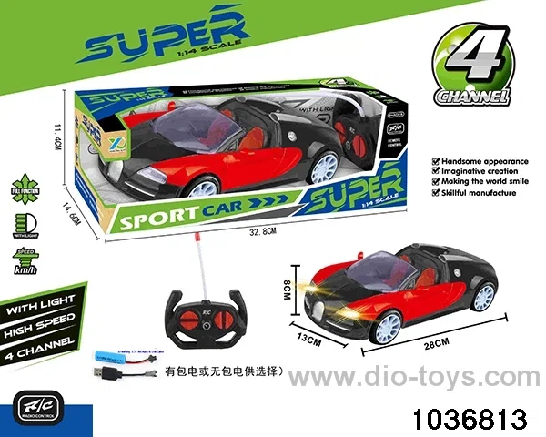 1:14 4ch RC car with light(contracted electricity) in window box