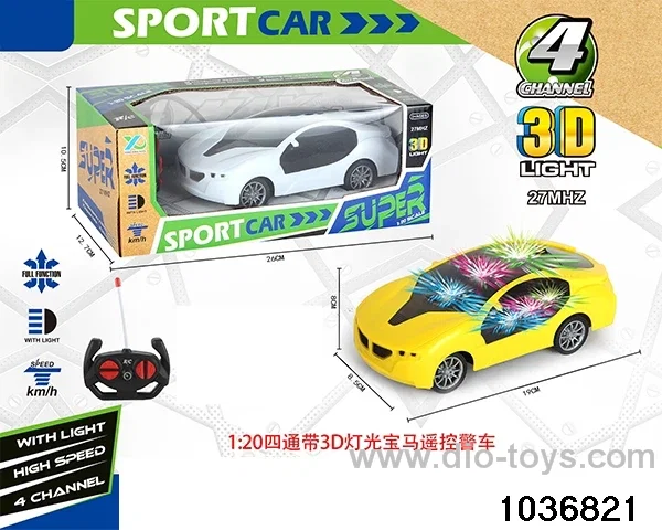 1:20 4ch RC car with 3D light(contracted electricity) in window box