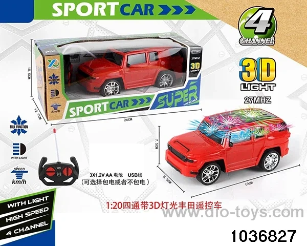 1:20 4ch RC car with 3D light(contracted electricity) in window box