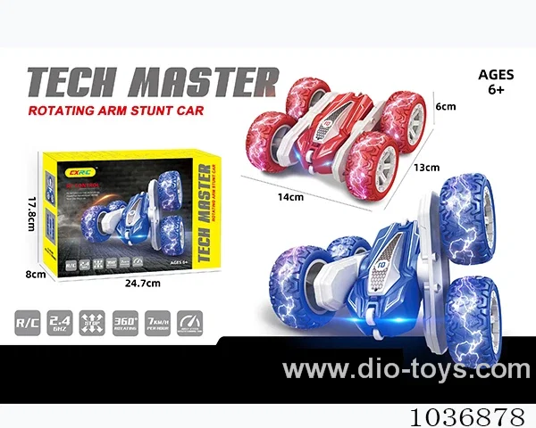 4ch RC car with light 2color mixed loading  in  color box