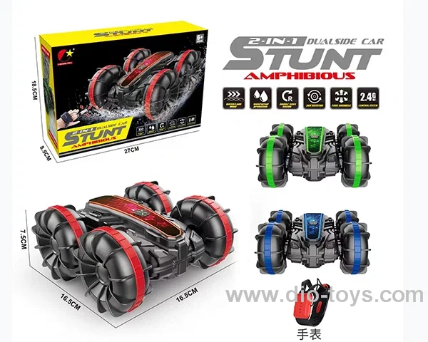 RC car with watch 3color mixed loading  in  color box