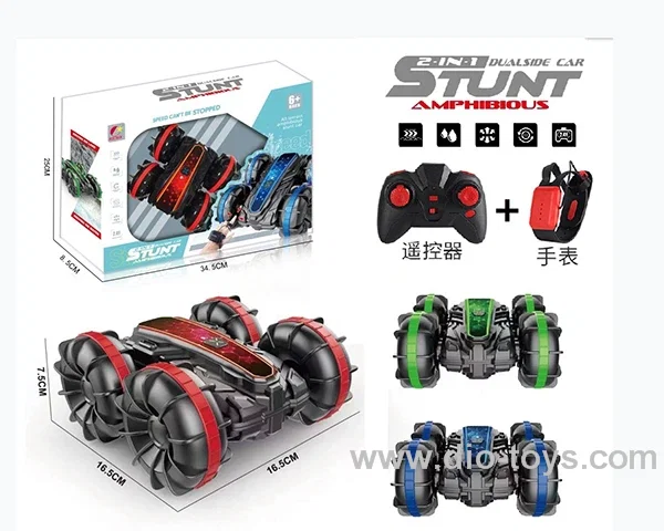 5ch double RC car with watch 3color mixed loading  in  window box