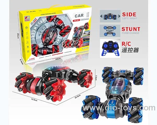 9ch double RC car with watch &light&music 2color mixed loading  in  window box