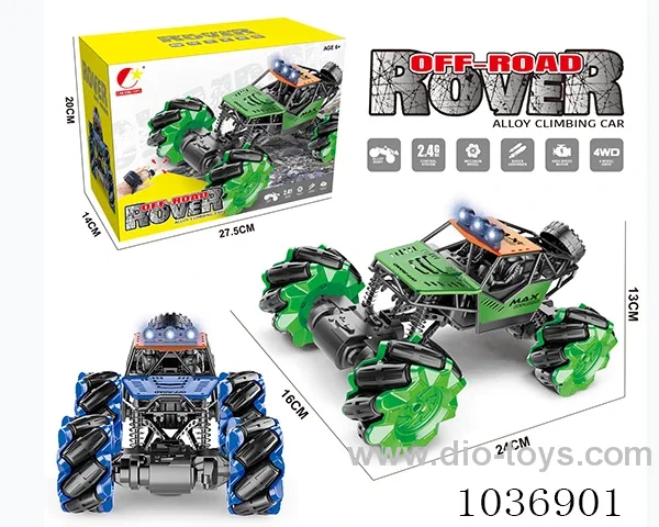 9ch double RC car with watch & light 2color mixed loading  in  color box