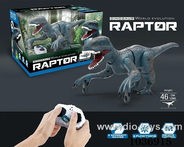 Infrared RC dinosaur  in window box