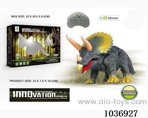 Infrared RC dinosaur in window box