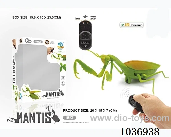 Infrared RC simulation mantis in window box