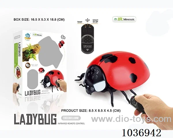 Infrared RC ladybug in window box