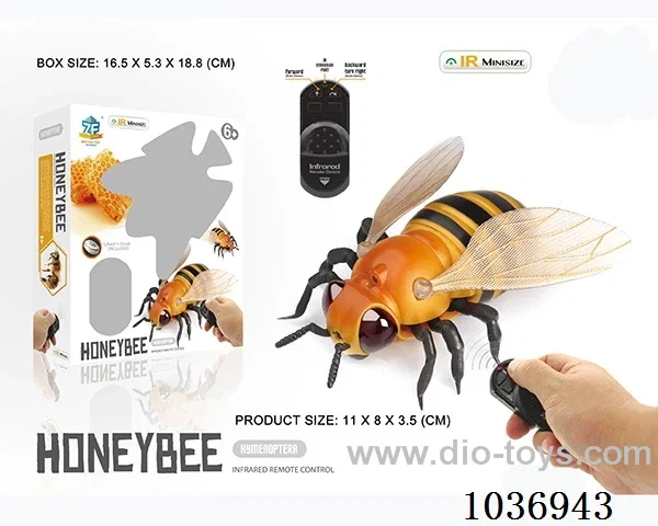 Infrared RC bee in window box