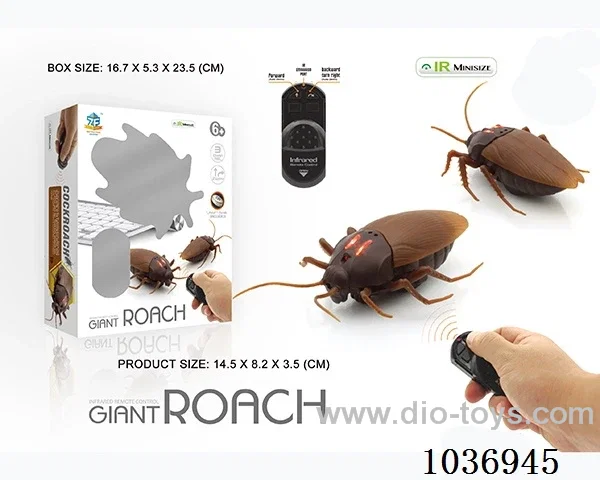 Infrared RC cockroach in window box