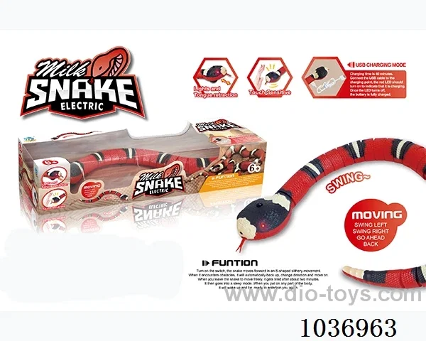 Intelligent induction obstacle avoidance silver ring snake