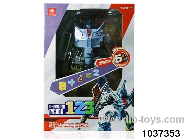 number deformation toys in color box