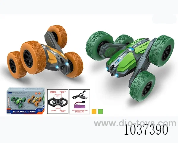 RC car with light in window box