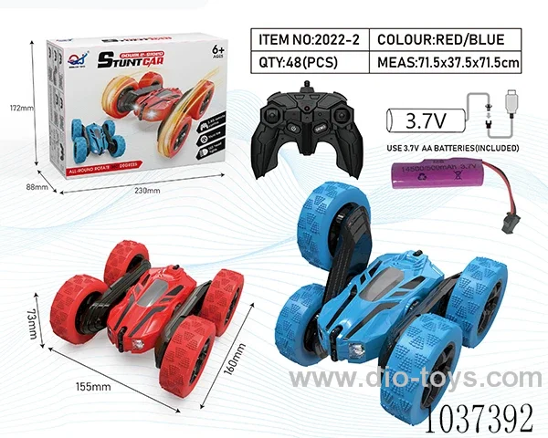 Double-sided high-speed swing arm stunt car in color box