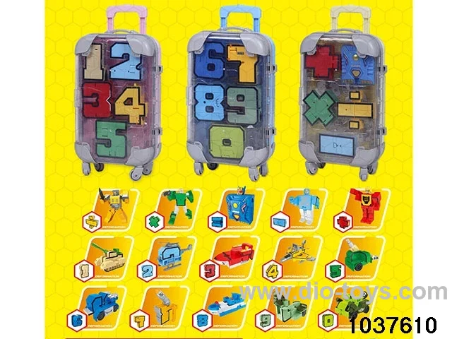 big number deformation toys in bubble bag