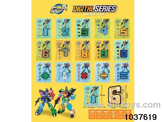 small-size deformation toys in blister card