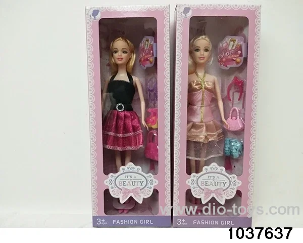 11.5 inch Barbie in window box