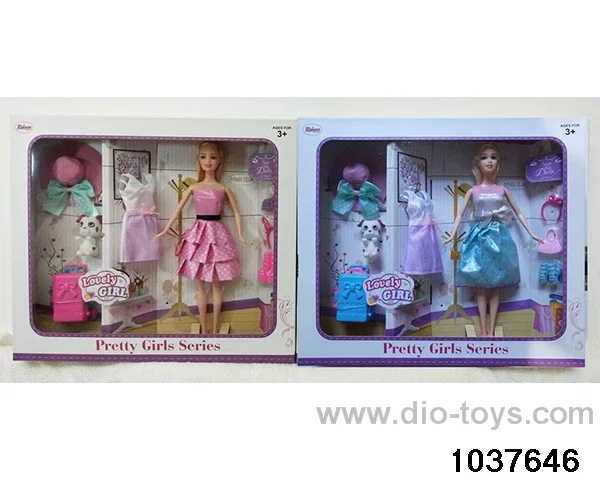 11.5 inch Barbie in window box