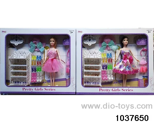 11.5 inch Barbie in window box