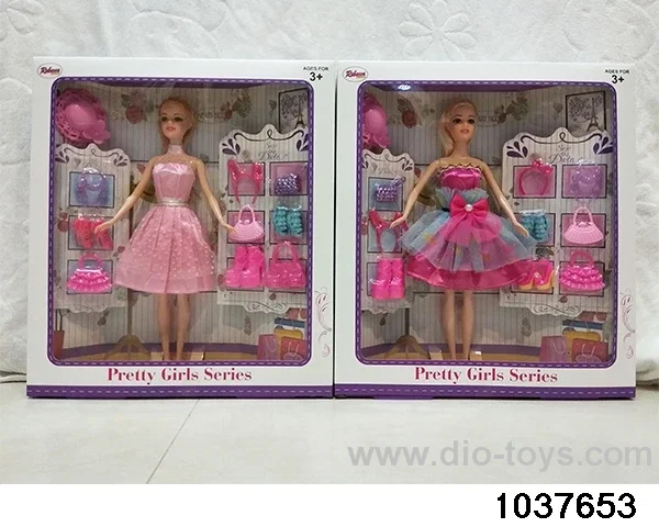 11.5 inch Barbie in window box