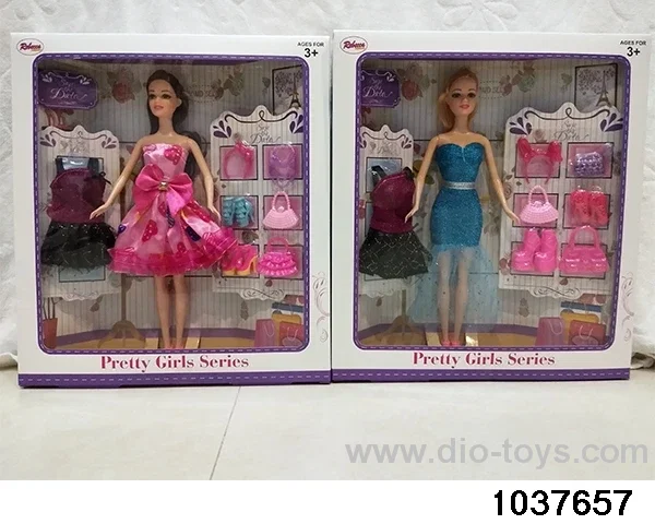 11.5 inch Barbie in window box