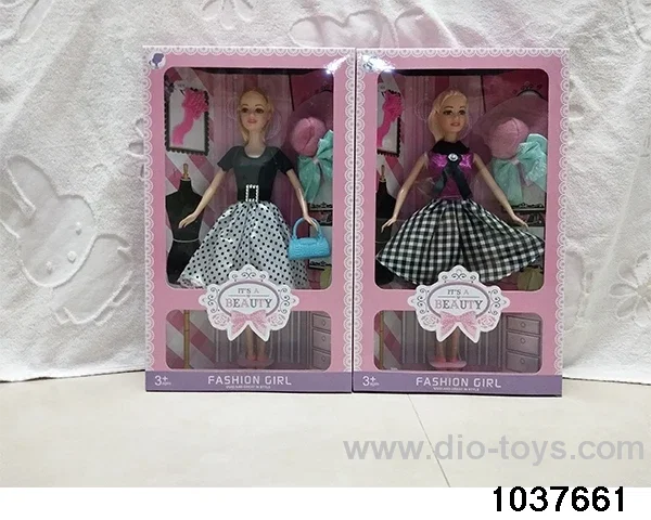 11.5 inch Barbie in window box