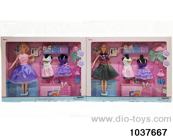 11.5 inch Barbie in window box