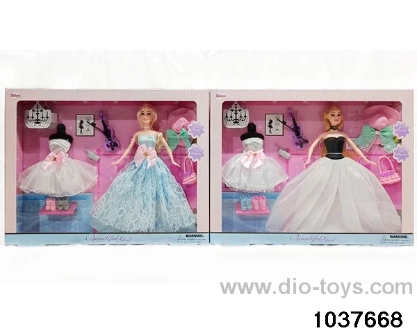11.5 inch Barbie in window box