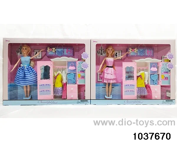 11.5 inch Barbie in window box