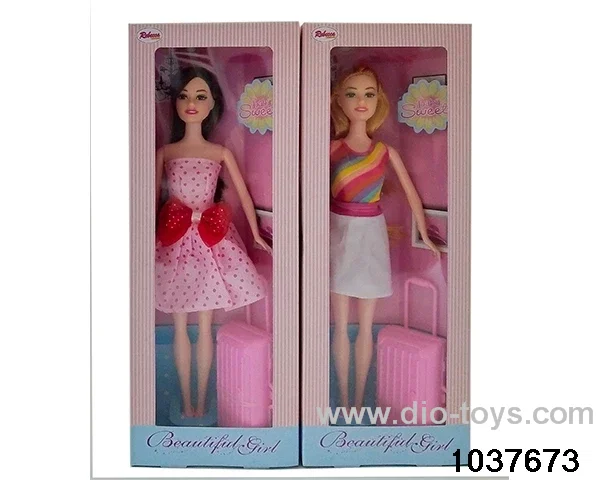 11.5 inch Barbie in window box