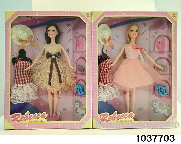 11.5 inch Barbie in window box