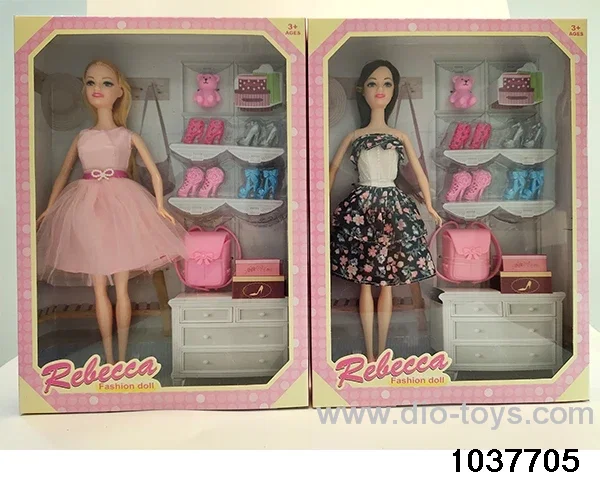 11.5 inch Barbie in window box