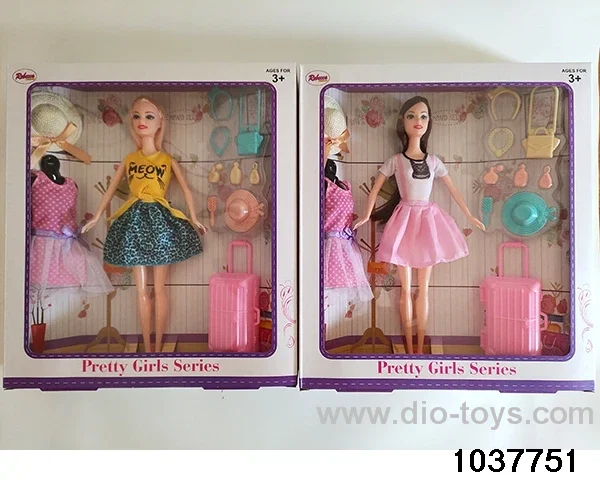 11.5 inch Barbie in window box