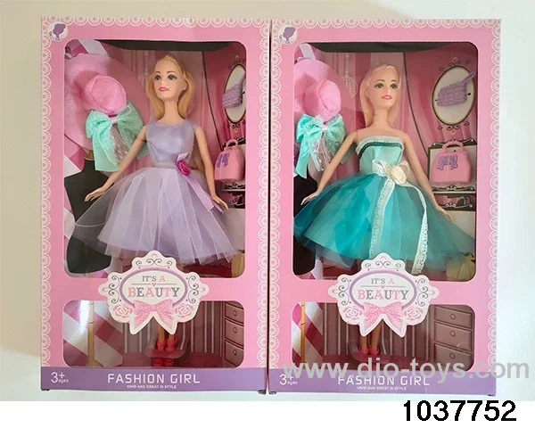 11.5 inch Barbie in window box
