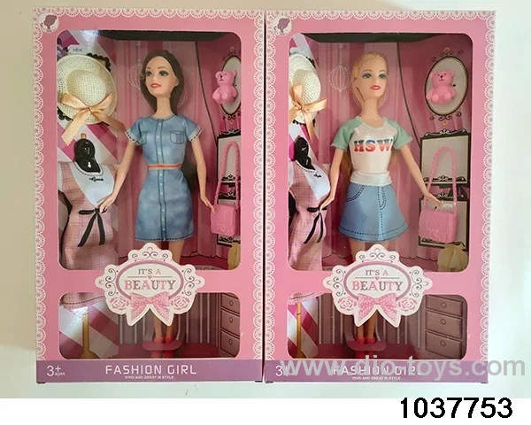 11.5 inch Barbie in window box
