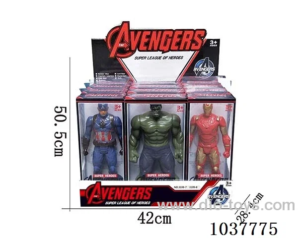 Hulk ,Captain America, Iron Man