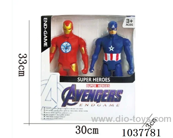 Hulk ,Captain America, Iron Man with light 2sets mixed loading in window box
