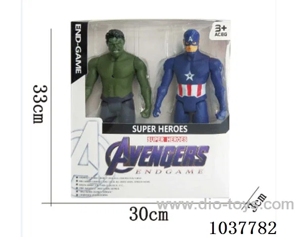 Hulk ,Captain America, Iron Man with light 2sets mixed loading in window box
