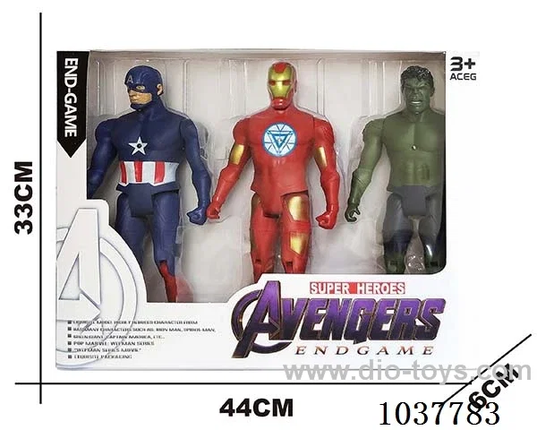 Hulk ,Captain America, Iron Man with light 3sets mixed loading in window box