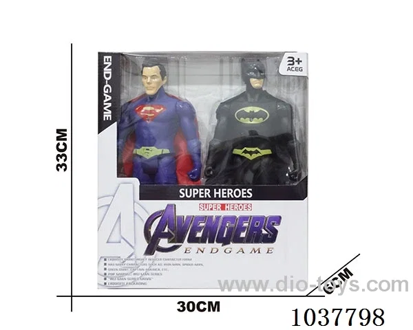 Bat Superman with light in window box
